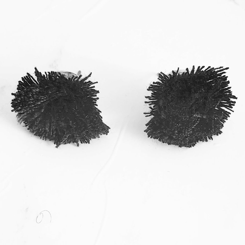 So Unique Black Earrings